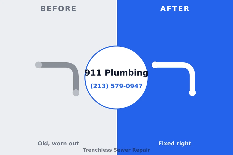 Before and after: plumbing repair Nanticoke, PA